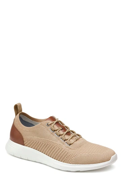 Shop J And M Collection Amherst Knit Sneaker In Taupe Knit