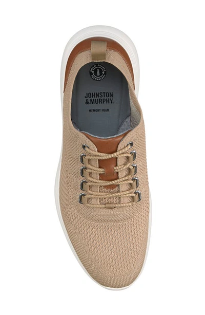 Shop J And M Collection Amherst Knit Sneaker In Taupe Knit