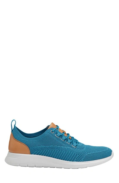 Shop J And M Collection Amherst Knit Sneaker In Blue Knit
