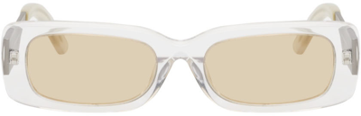 Shop A Better Feeling Transparent Chroma Sunglasses In Clear/amber