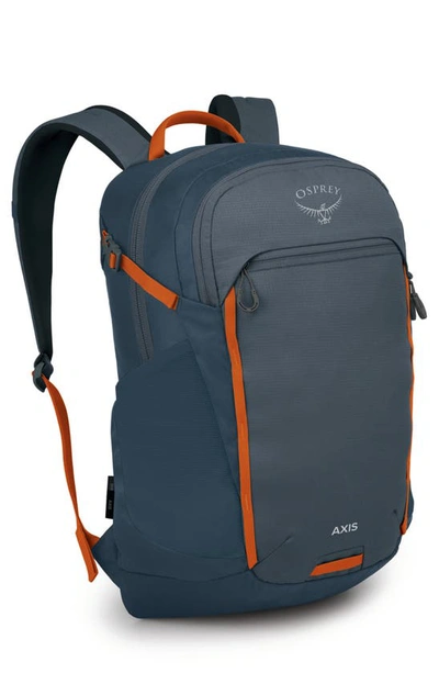 Shop Osprey Axis 24l Backpack In Tungsten Grey/ Blue