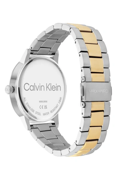 Shop Calvin Klein Bracelet Watch, 43mm In Silver White