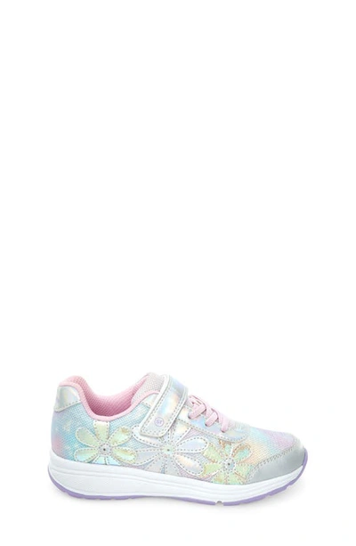 Shop Stride Rite Lighted Glimmer Sneaker In Iridescent