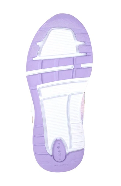 Shop Stride Rite Lighted Glimmer Sneaker In Iridescent