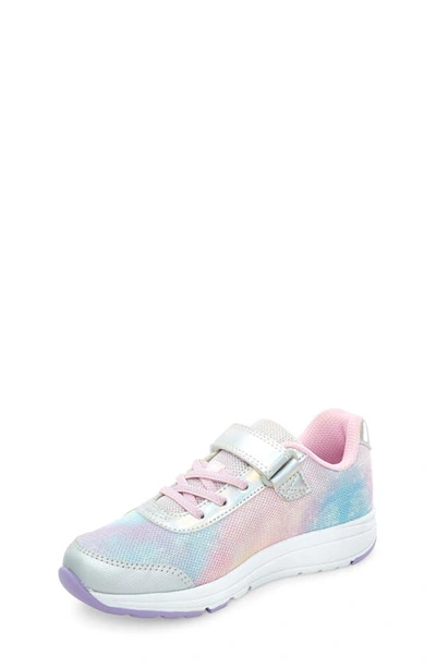 Shop Stride Rite Lighted Glimmer Sneaker In Iridescent