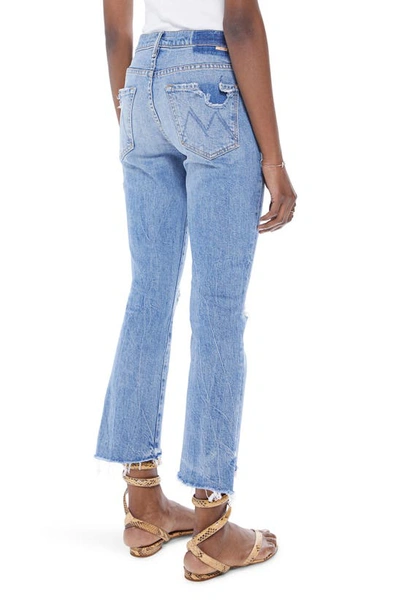 Shop Mother The Insider High Waist Crop Step Fray Hem Bootcut Jeans In We Are Castaways