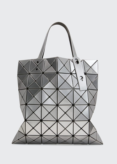 Shop Bao Bao Issey Miyake Lucent Geometric Metallic Tote Bag In Silver