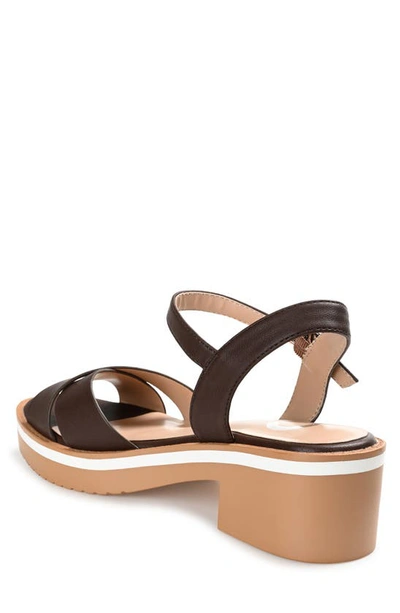 Journee Collection Hilaree Block Heel Sandal In Brown