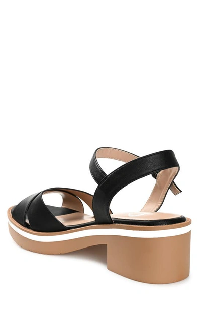 Journee Collection Hilaree Block Heel Sandal In Black