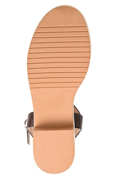 Shop Journee Collection Hilaree Block Heel Sandal In Brown