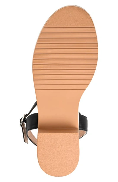 Journee Collection Hilaree Block Heel Sandal In Black