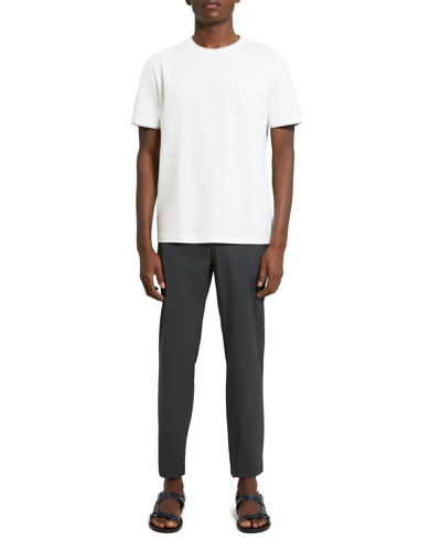 Shop Theory Men's Luxe Cotton Crew T-shirt In Ivorymoon