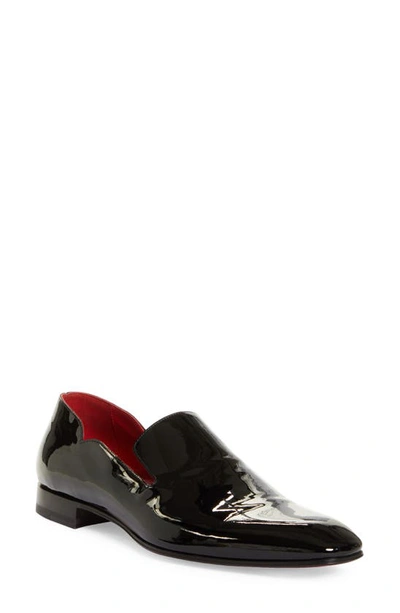 Shop Christian Louboutin Dandy Chick Patent Loafer In Black/ Loubi