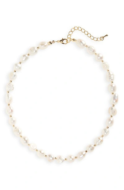 Shop Petit Moments Ren Freshwater Pearl Necklace In Multi