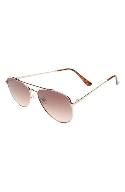 Bp. 55mm Gradient Aviator Sunglasses In Gold