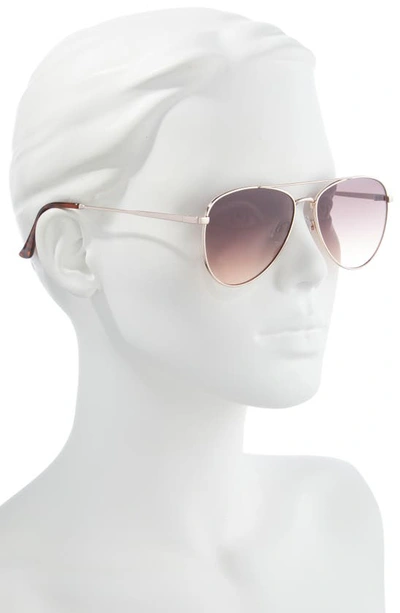 Bp. 55mm Gradient Aviator Sunglasses In Gold