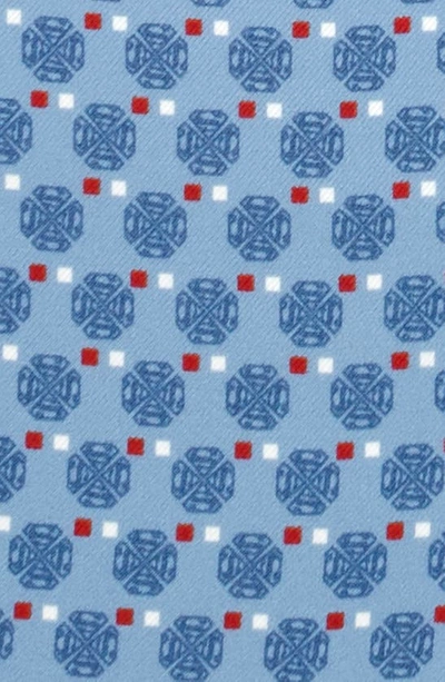 Shop Cufflinks, Inc . Superman Motif Silk Pocket Square In Blue