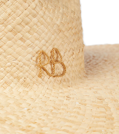 Shop Ruslan Baginskiy Straw Fedora In Natural Straw