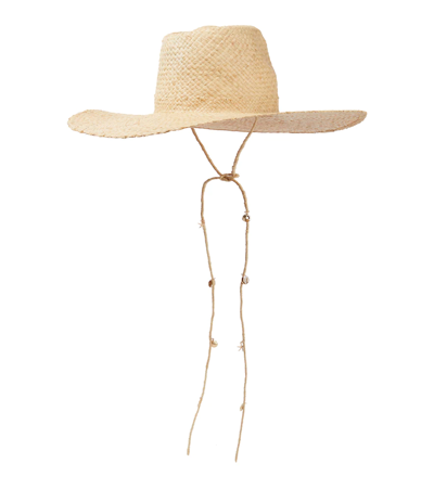 Shop Ruslan Baginskiy Straw Fedora In Natural Straw