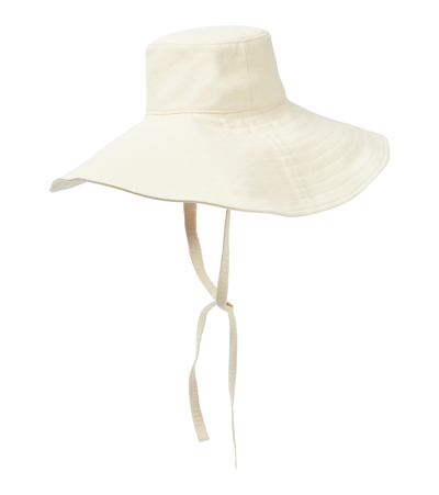 Shop Ruslan Baginskiy Cotton Canvas Bucket Hat In Light Beige