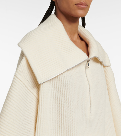 Shop Dorothee Schumacher Modern Statements Wool And Cashmere Sweater In Camellia White