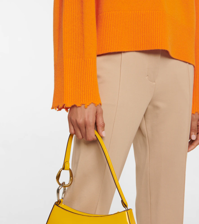 Shop Dorothee Schumacher Modern Statements Wool And Cashmere Sweater In Mandarin Orange