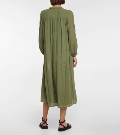 Velvet Frankie Cotton Voile Midi Dress In Branch