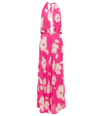 Shop Velvet Tatum Floral Maxi Dress In Pink