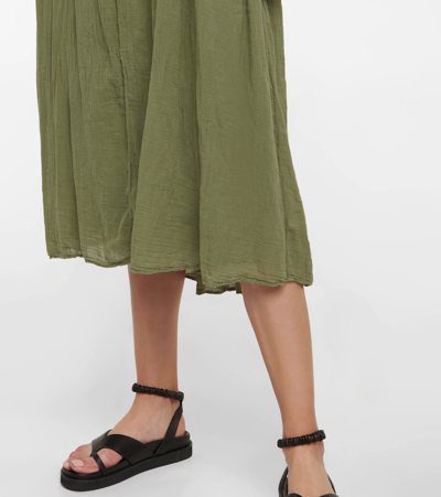 Velvet Frankie Cotton Voile Midi Dress In Branch