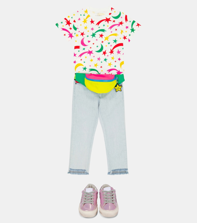Stella Mccartney Printed Cotton T-shirt In Multicoloured