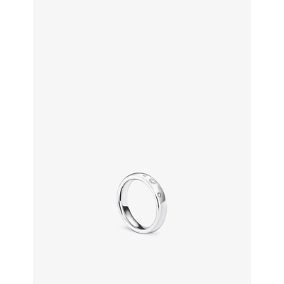 Shop Bucherer Fine Jewellery Classics Platinum And 0.13ct Brilliant-cut Diamond Wedding Ring