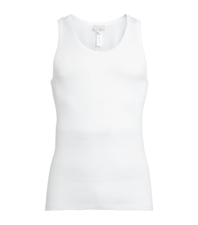 Shop Hanro Cotton Pure Vest In White