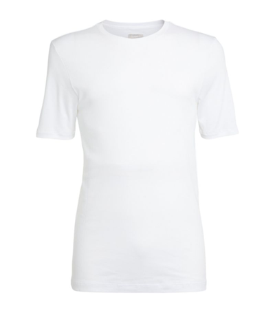 Shop Hanro Sea Island Cotton T-shirt In White