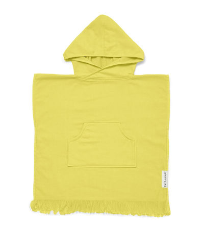 Shop Sunnylife Checkerboard Hooded Towel In Yellow