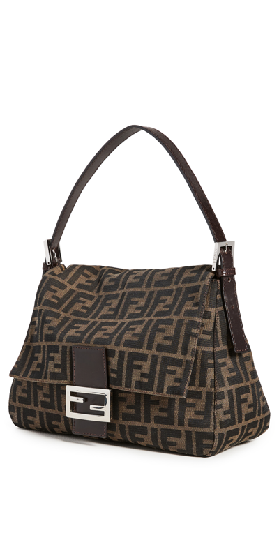 Pre-owned Fendi Brown Zucca Mamma Bag