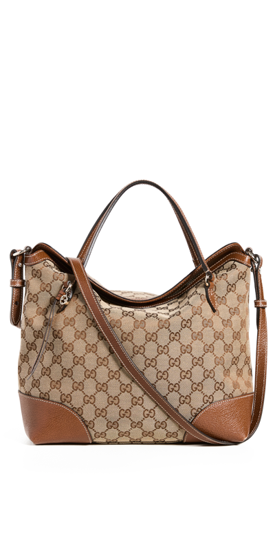Pre-owned Gucci Brown Jacquard Bag