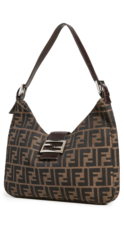 Pre-owned Fendi Brown Zucca Shoulder Bag