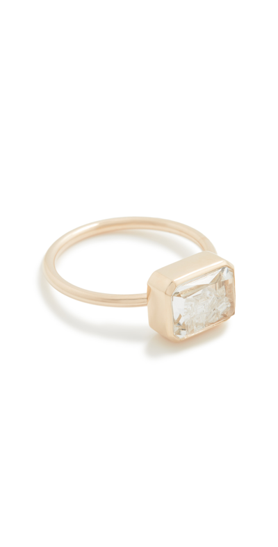 Shop Moritz Glik Esmeralda Diamond Ring In Gold
