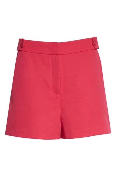 Shop Milly Aria Cady Shorts In  Pink
