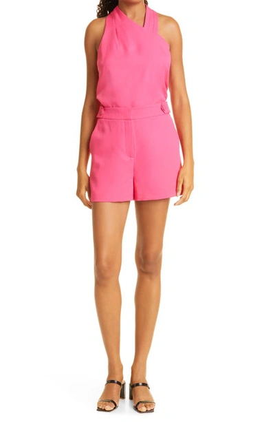 Shop Milly Aria Cady Shorts In  Pink