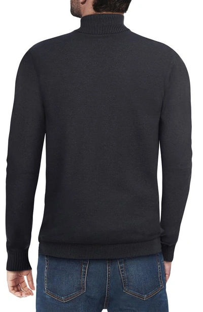 X-ray Turtleneck Pullover Sweater In Charcoal