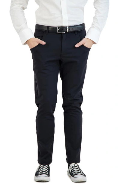 Shop Levinas All Day Everyday Tech Stretch Pants In Black