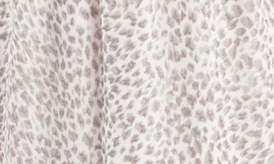 Shop 1.state Serene Animal Print Long Sleeve High/low Dress In New Ivory Multi