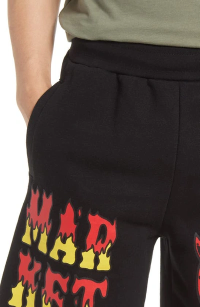 Shop Market Smiley Good Vs. Evil Cotton Sweat Shorts In Black