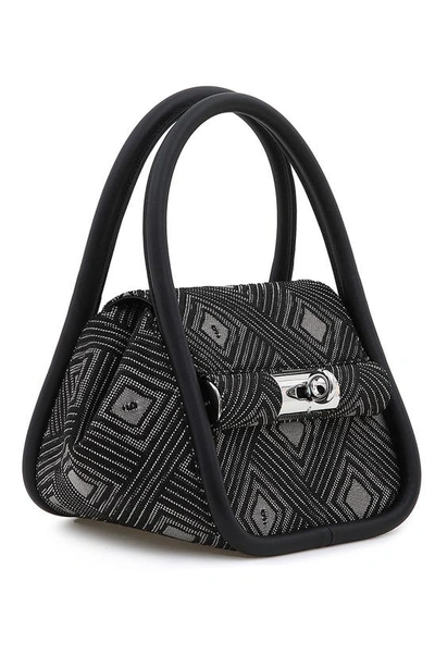 Shop Gu-de Love Leather Bag In Black Multi