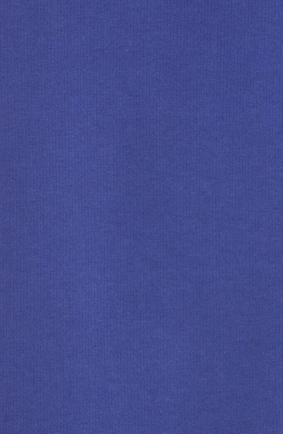 Shop Balenciaga Campaign Logo Oversize Cotton Hoodie In Pacific Blue/ White