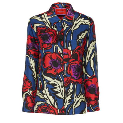Shop La Doublej Boy Shirt In Big Blooms
