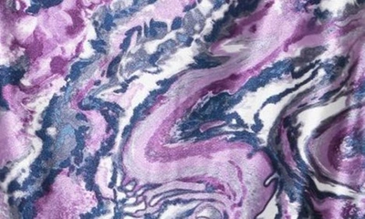 Love By Design Elaine Cowl Neck Spaghetti Strap Top In Amethyst Marble