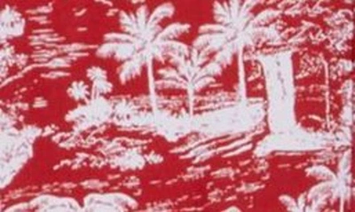 Shop Slate & Stone Tropical Print Short Sleeve Shirt In Red Resort Print