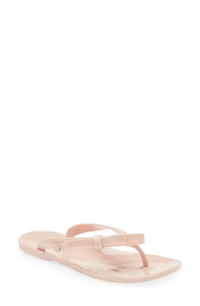 Ted Baker Jassey Bow Jelly Flip Flop In Dusky Pink | ModeSens